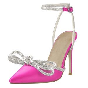 Hot Pink Sparkle Heels